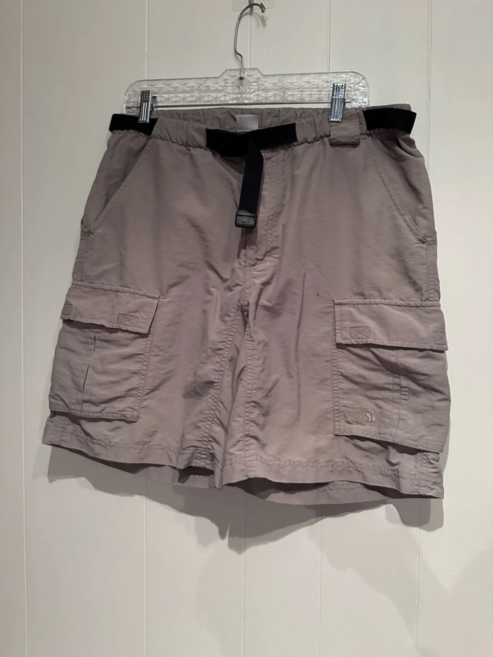 The North Face Cargo Shorts Mens L Belted Hiking Outdoor Nylon